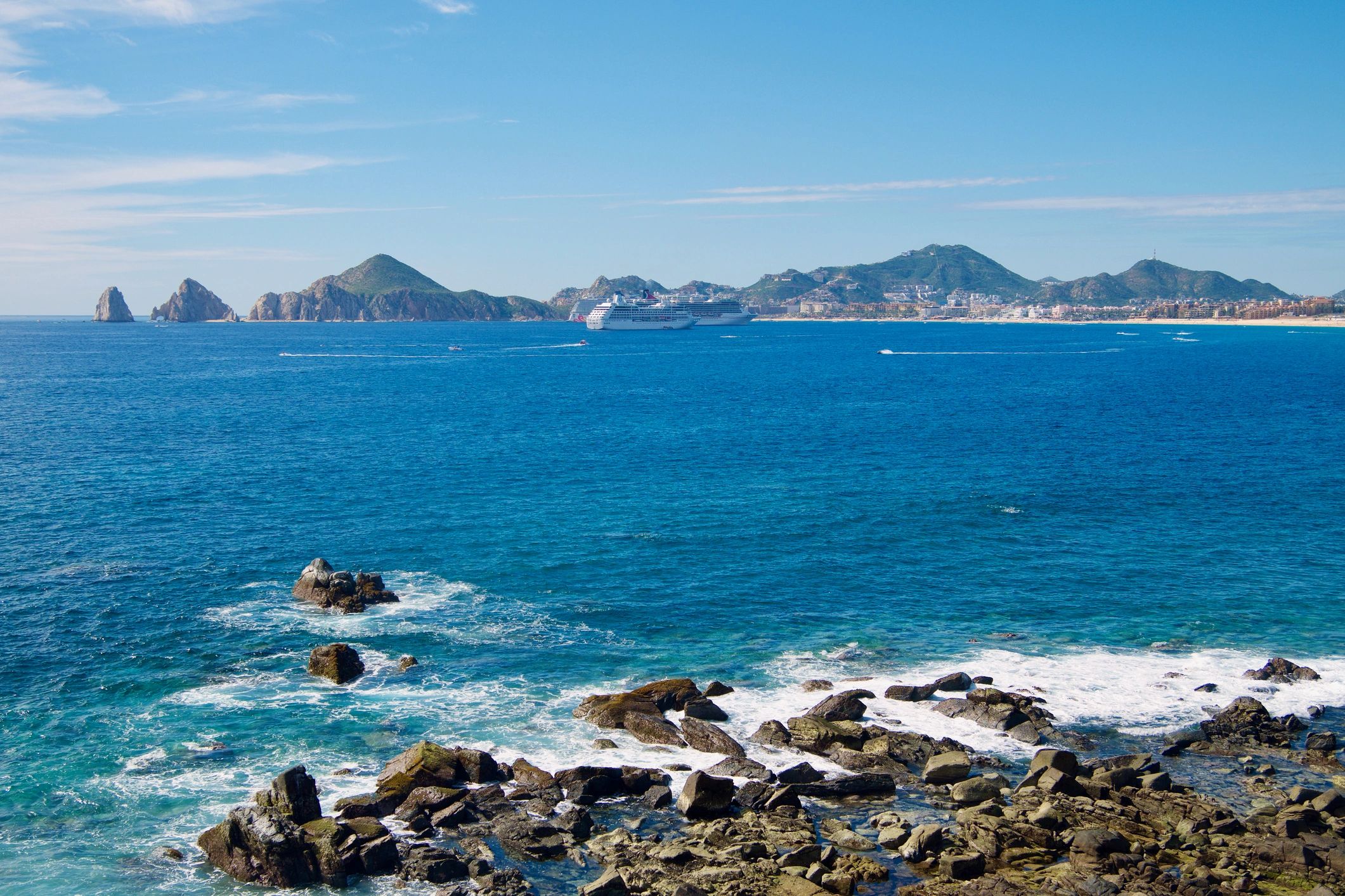 Rocky coastal landscape evoking wildlife and exploration